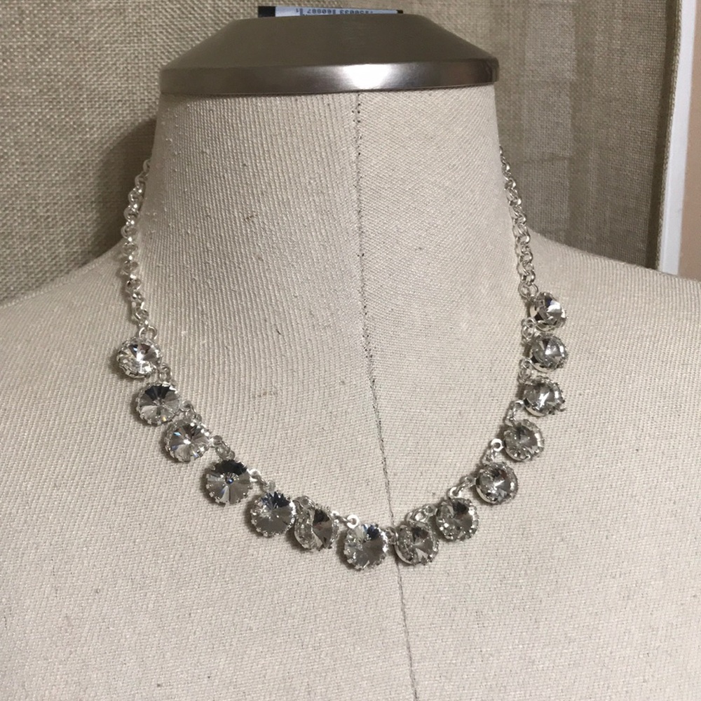 New silver diamond necklace